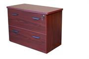 Milano 2 drawer lateral file blk shell (Large)